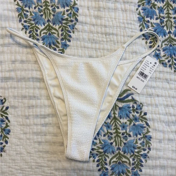 Ecovero Pacsun size M NWT White bikini bottom - Picture 3 of 5